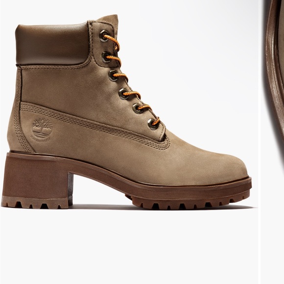 Timberland Kinsley 6 inch Waterproof Boots Black Suede Leather 8.5 Shearling - Picture 9 of 9